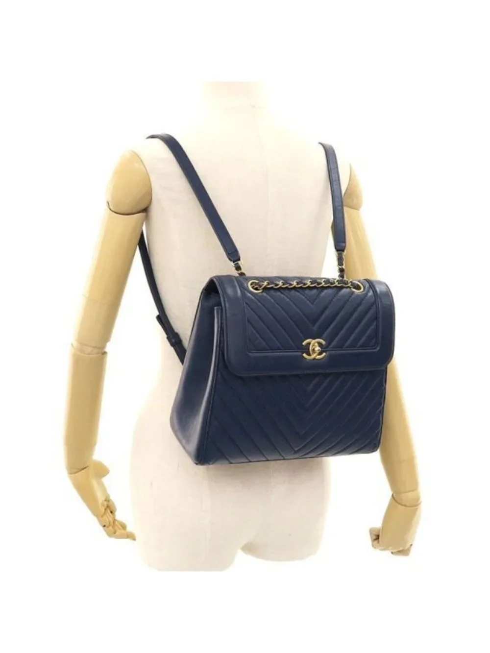 Chanel Chevron Chain Backpack - Picture 9 of 9